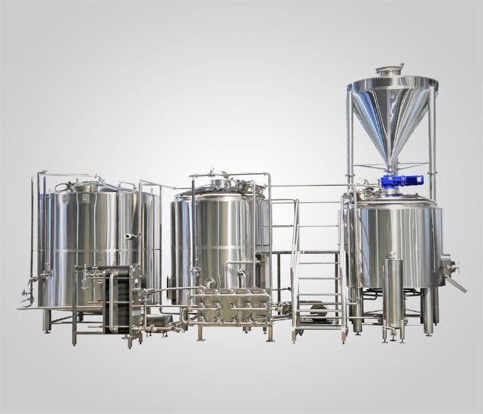 1000L stainless steel manual two vessels direct fire brewhouse brewery equipment